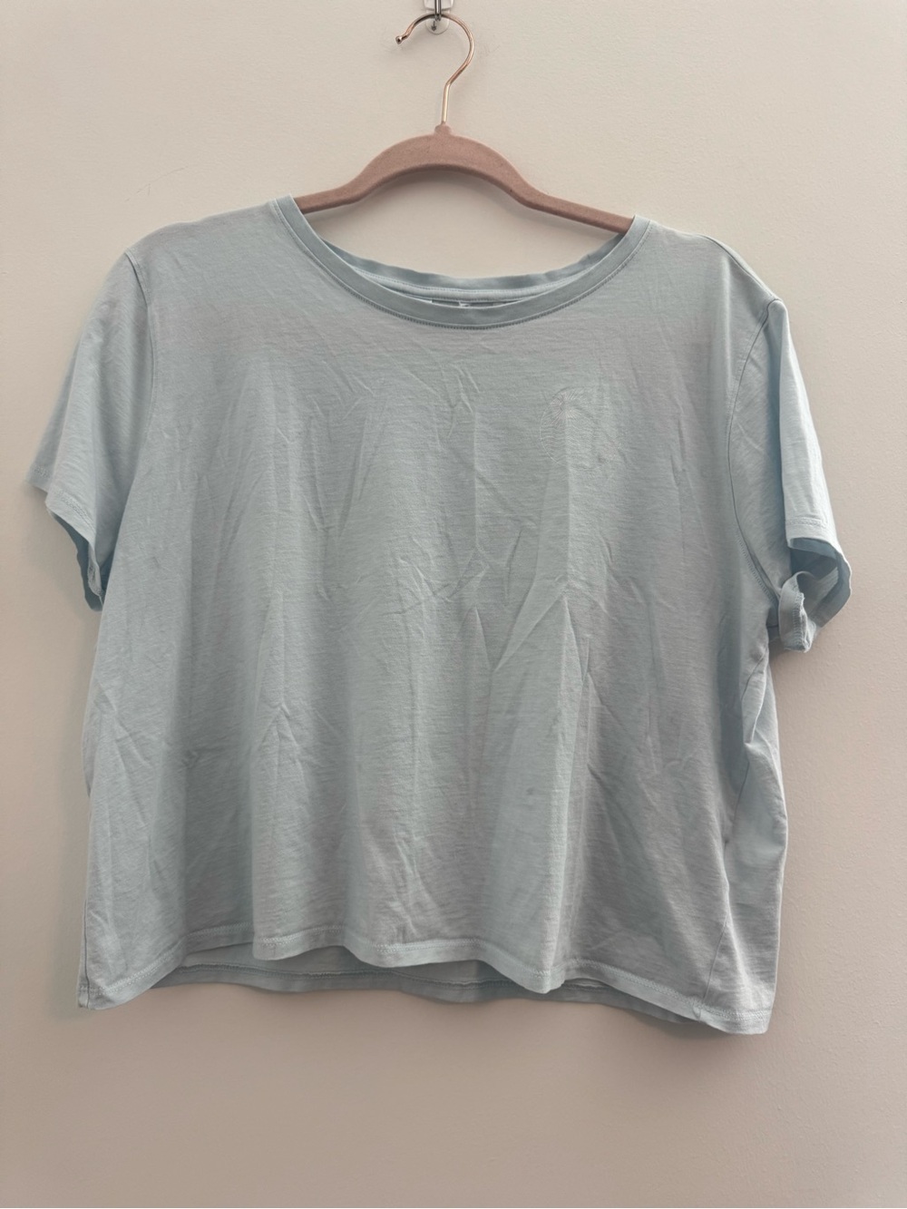 Travis Matthew Baby Blue Cropped Sun Graphic Baby Tee
